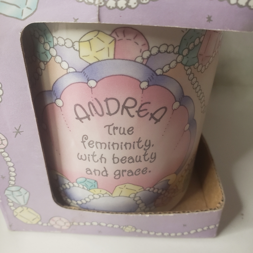 Precious Moments Andrea name mug 1997